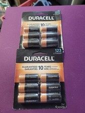 Duracell 3V High Performance Lithium Battery 123 6 Pack 2 Packages 12 Batteries
