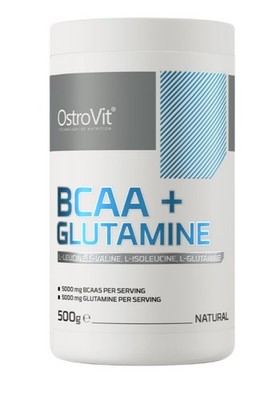 OstroVit BCAA + Glutamine, Natural - 500g (35,80 EUR/kg)