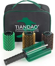 Ski Snowboard Roto Brush Kit with Quick-Change Axle 3 Professional Brushes: Bras