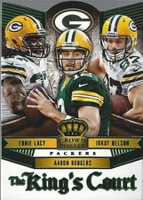 2014 Crown Royale The Kings Court Green Jordy Nelson Aaron Rodgers Eddie Lacy FB