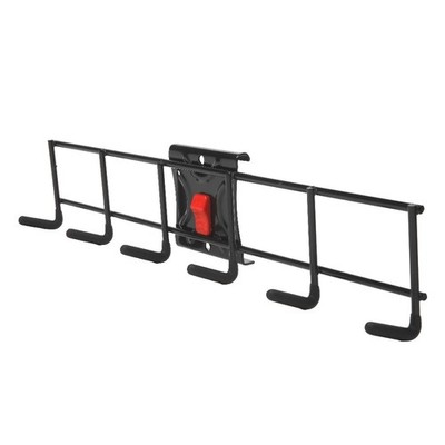 Wall Mounted Snap Rail Organizer System with Multi Hook Rack for Storage