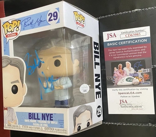 BILL NYE The Science Guy SIGNED Funko Pop! 29 Autographed w/ JSA Certified COA