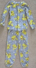 Pokemon Pikachu Pajamas 2 PC Set Fleece S6/6X