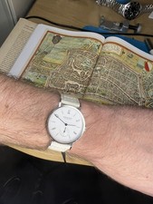 Nomos Tangente 164 mechanical movement sapphire caseback made in Germany 3