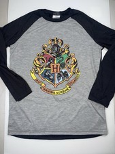 Harry Potter Hogwarts School Crest Sleep Shirt Youth 14/16 Pajama Top