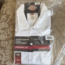 Dickies Twill Work Shirt Mens 2X Short Sleeve...