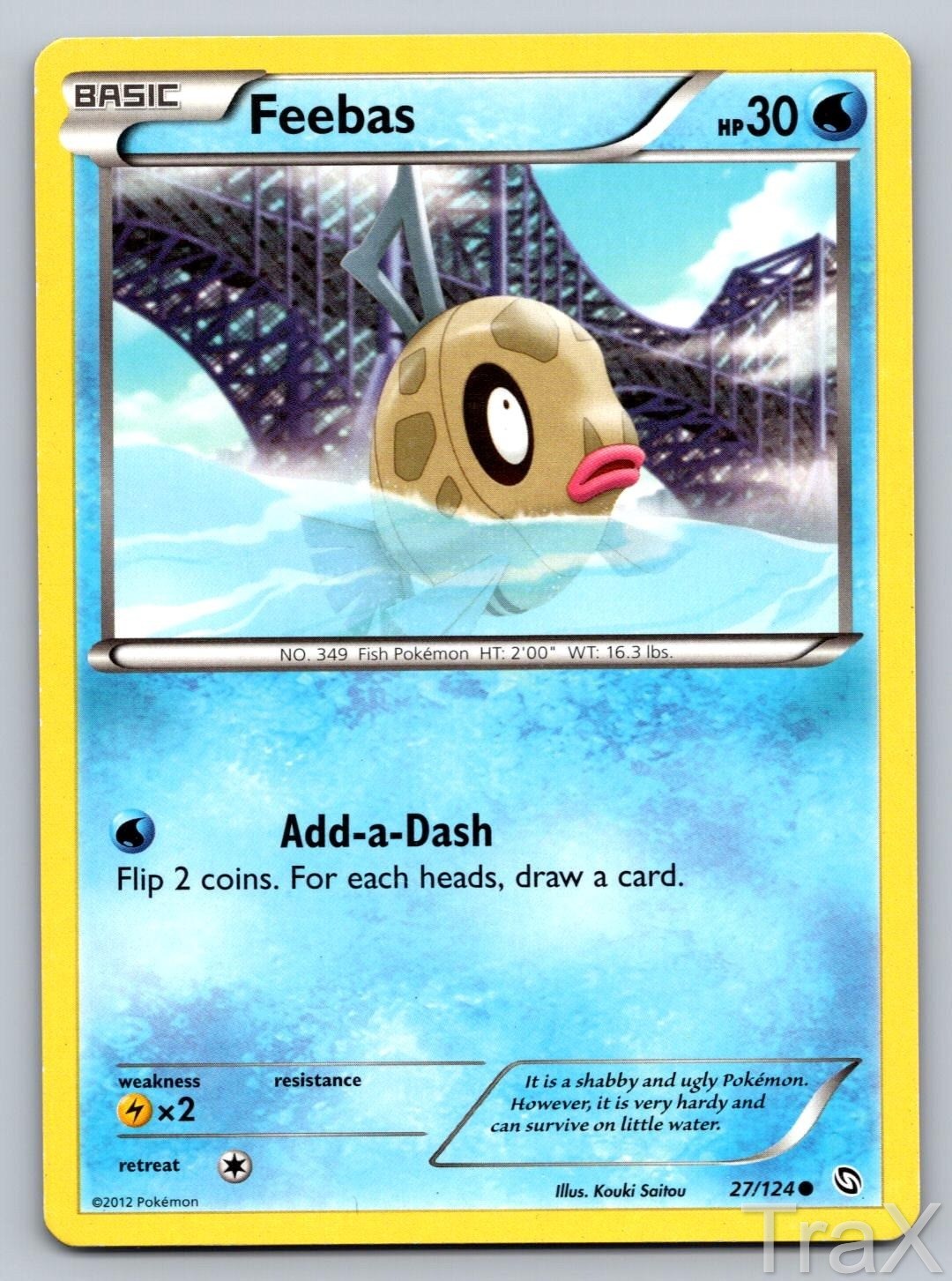 Feebas 27/124 Dragons Exalted Pokemon LP Common