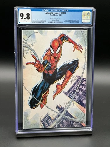 Amazing Fantasy #1000 CGC 9.8 (2022) - Spider-Man Campbell Virgin Edition 1:100