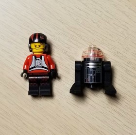 Custom Lego Star Wars: X-wing Star Fighter Lot (3) Black / Red Stealth 7140