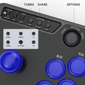 Elegant F300 Arcade Stick - Enhance Your Play with Multi-Device Connectivity