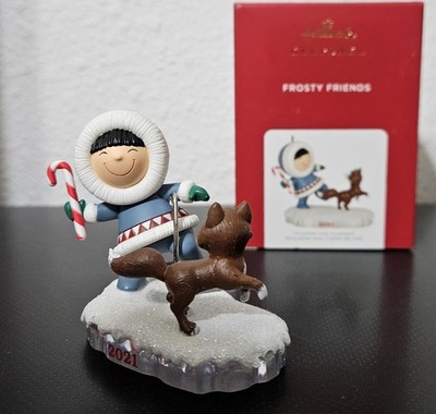NEW Hallmark FROSTY FRIENDS 42nd 2021 Keepsake Ornament Eskimo Fetch Fox 