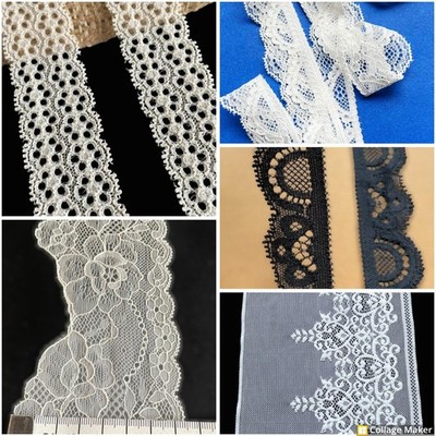 10/1 meter lace in your desired color, elastic 17cm border fabric, new!! DE