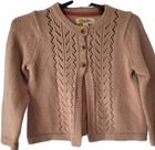 Baby Boden Pink Sweater Cardigan Size 2-3 Long Sleeve Cotton Viscose Cashmere  — photo 1