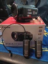 CANON Vixia HF M41 Camcorder FULL HD PROSeriesViewFinder- MINT Wireless Mic