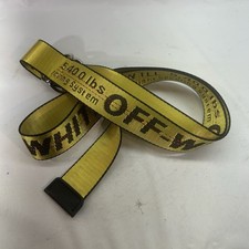 OFF-WHITE Weight Securing System Yellow Web Logo Belt 5,400 lbs