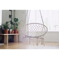 4X HäNgesitz 'Boho' HäNgestuhl Weiß HäNgeschaukel HäNgesessel HäNgematte