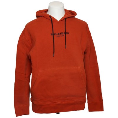 Paul & Shark, Kapuzenpullover, Größe: XXL, Orange, Baumwolle, Print, Fleece #Fna