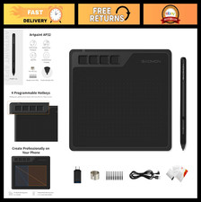 6.5" x 4" Graphics Drawing Tablet with 8192 Levels Pen, 4 Custom ExpressKeys, PC