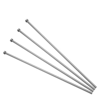 4 PCS SKD61 Straight Ejector Pins 1/8 Inch Dia Round Tip Punch 203.2mm Long