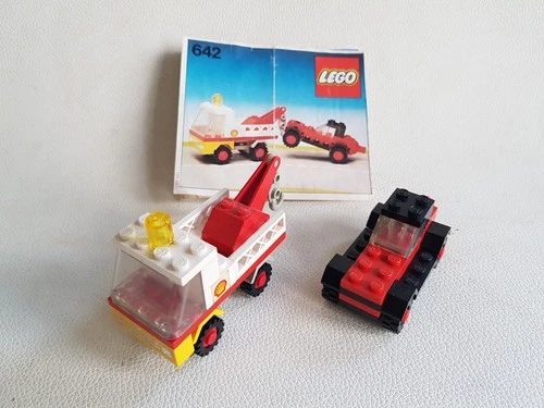 LEGO 642 Tow Truck and Car 1978 incl instructions 642-1 Town Classic Vintage