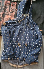 Naketano Übergangsjacke Eistütenmuster Blau Gr.XL Damen
