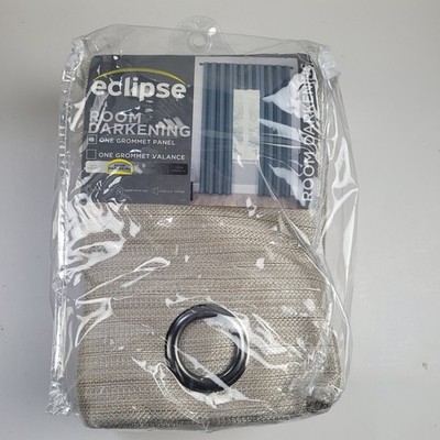 NEW Eclipse Absolute Zero 52 x 108 One Grommet curtain panel 'Latte'' #CT180