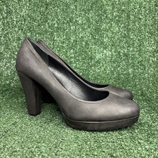 PRADA Brown Leather Platform Pumps Lug Sole Size EU 38.5 / US 8.5
