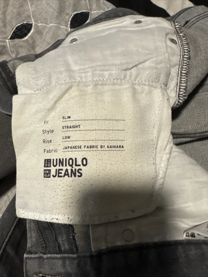 Uniqlo Men's Selvedge Jeans 33x31 Slim Straight Low Rise - Image 4 of 4