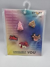 CROCS Jibbitz Christmas 5 Piece Holiday Set New in pack