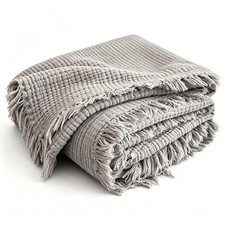 50x70 Inch Twin 6Layer 100 Cotton Muslin Blanket Throw Gauze Soft Light
