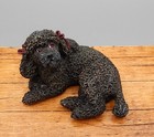 Vintage OOAK Hand Painted Poodle Dog Artisan Dollhouse Miniature 1:12 — photo 8