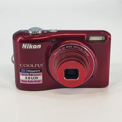 Nikon COOLPIX L28 20.1MP Red Digital Camera 5x Zoom 3'' Screen DOES NOT WORK