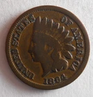 1864 UNITED STATES PENNY - INDIAN HEAD - RARE DATE - Great Coin - Lot #Y16