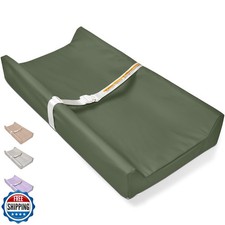 Vegan Leather Baby Changing Pad - Diaper Wipeable Changing Pad, W