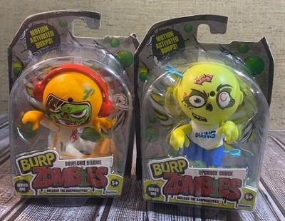 Burp Zombies Series One NIB Lot of 2 Squelchie Belchie & Upchuck Chuck