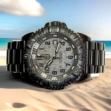 LUMINOX Navy Seal Blackout XL.3152.BO Stainless Case PVD Watch Quartz Swiss