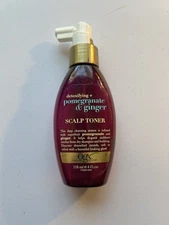 OGX Detoxifying + Pomegranate & Ginger Scalp Toner 4 Ounce (118ml) New