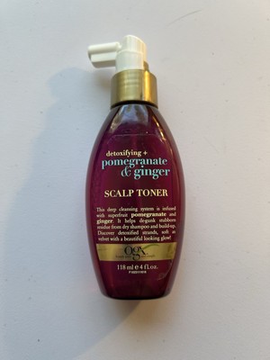 OGX Detoxifying + Pomegranate & Ginger Scalp Toner 4 Ounce (118ml) New