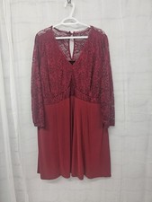Torrid Dress Red Lace Grunge Goth Whimsigoth Boho 3 (3X)