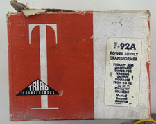 Triad F-92A Power Supply Transformer NOS in Box Multi-Tap 6.5  40V
