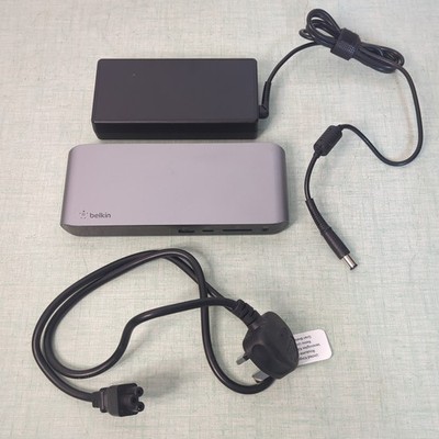 Belkin Thunderbolt 3 Dockingstation mit Netzteil Windows Mac 4k F4U097
