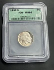 1937-S 5C Buffalo nickel MS66 ICG