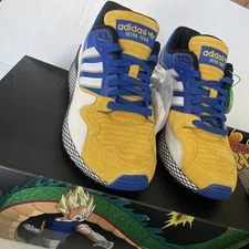 Size US8 Adidas Ultra Tech Dragon Ball Z Vegeta Blue Yellow D97054 Authentic 