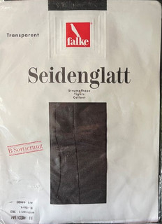Falke Seidenglatt 15 Strumpfhose Gr. II Medium Anthrazit . Nostalgie Neu OVP