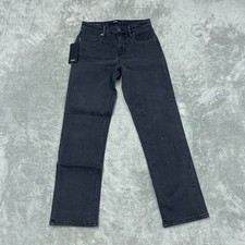 Hudson Los Angeles Women  s Straight-Leg Jeans Black Size 4 New d0943