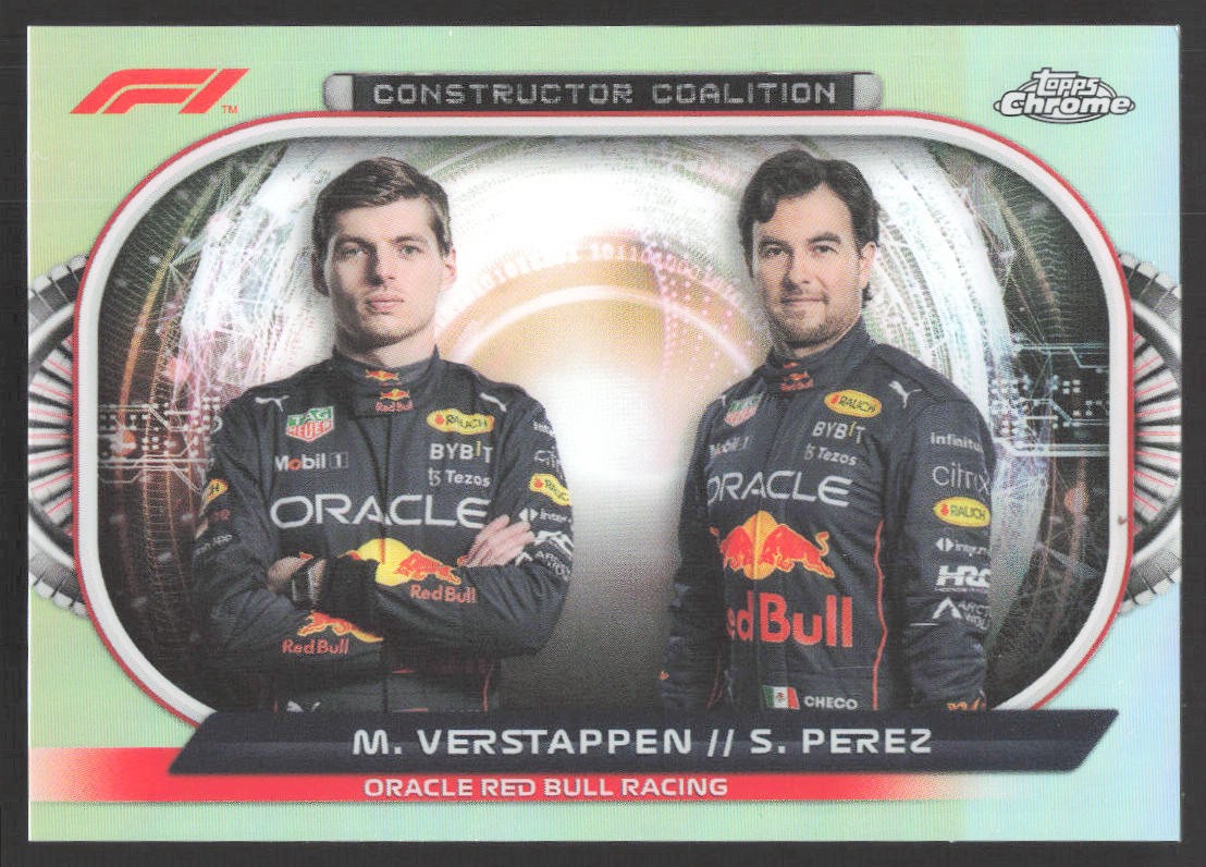 2022 Topps Chrome Formula 1 #CC-RBR Max Verstappen / Sergio Perez
