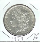 USA MORGAN DOLLAR 1879 XF-AU LIBERTY,AND EAGLE CLASPING ARROWS AND OLIVE BRAN