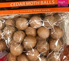 60x Cedar Moth Balls Wardrobe Drawer Clothes Insects Repellent Natural Scented