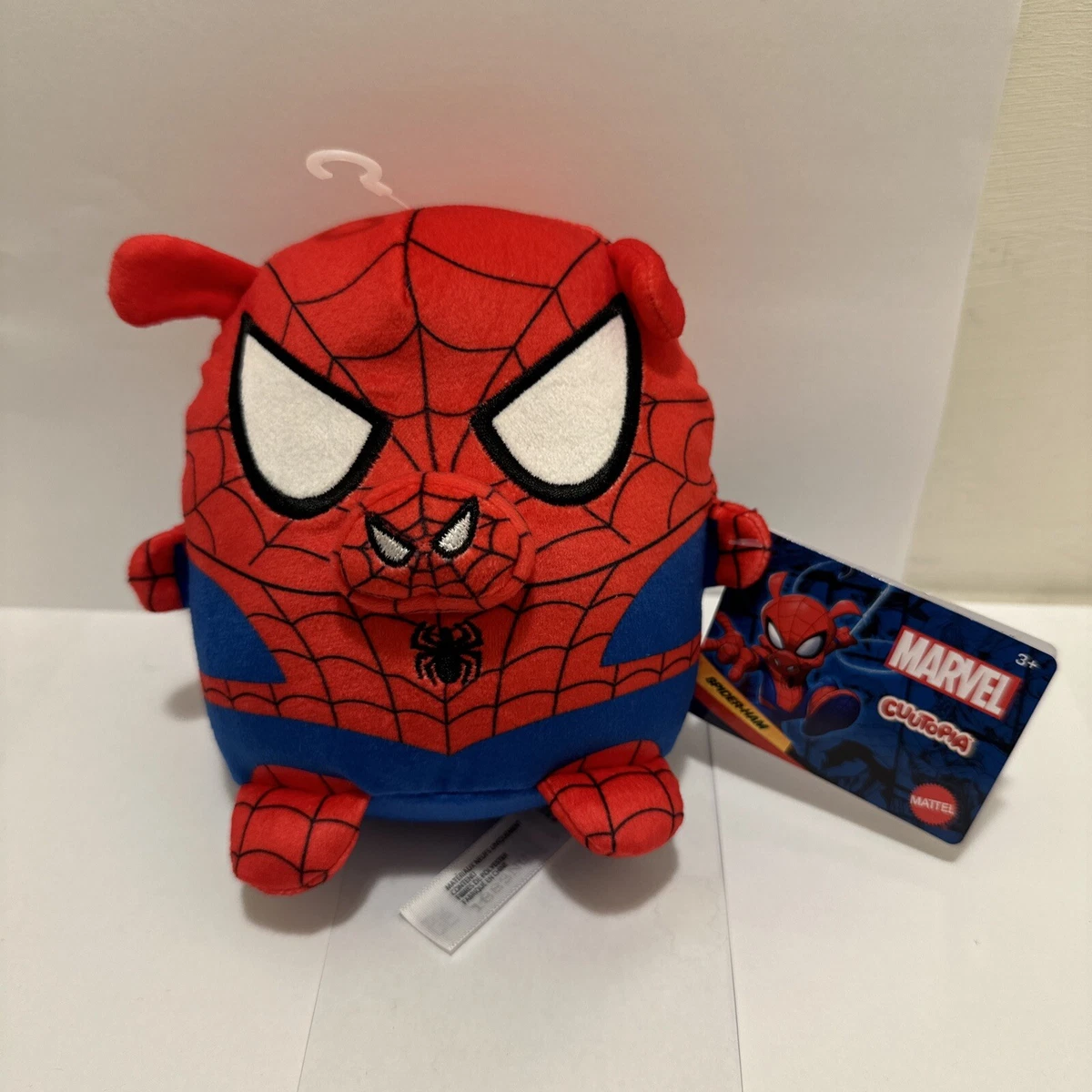 Marvel Spider-Man Cuutopia 5 SPIDER-HOG Plush Pig NWT 2023