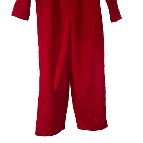 Handmade Furry Halloween Monster Dog Costume Mens XL Red Oversized Plush Tail - Picture 9 of 10